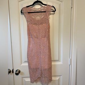 Free People: light pink lace dress